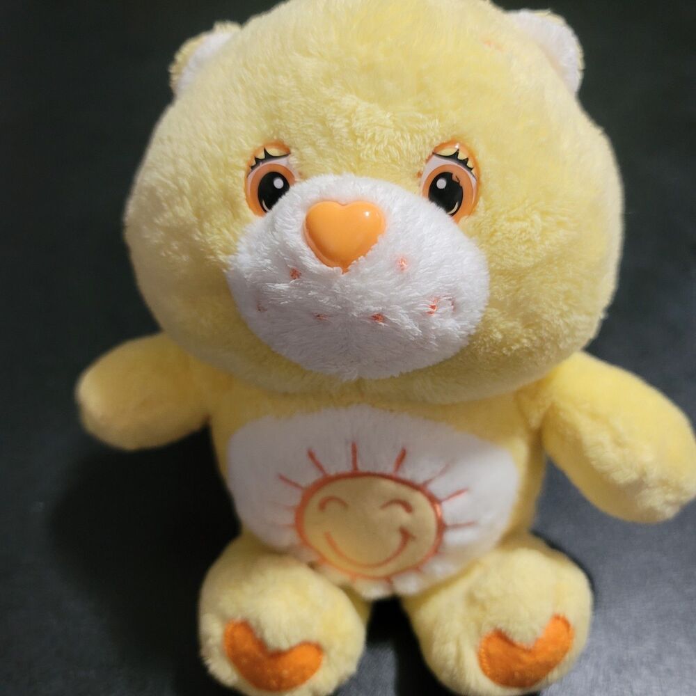 Care Bear Baby 2006 Funshine Bear 10" stuffed plush  Yellow With Sun On Belly
